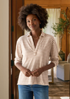 F&E Patrick Popover Vintage White & Camel Stripe