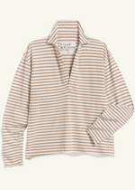 F&E Patrick Popover Vintage White & Camel Stripe