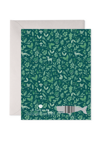 Winter Forest Christmas Greeting Card
