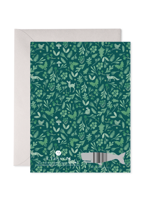 Winter Forest Christmas Greeting Card
