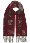 Christmas Cats Scarf Red