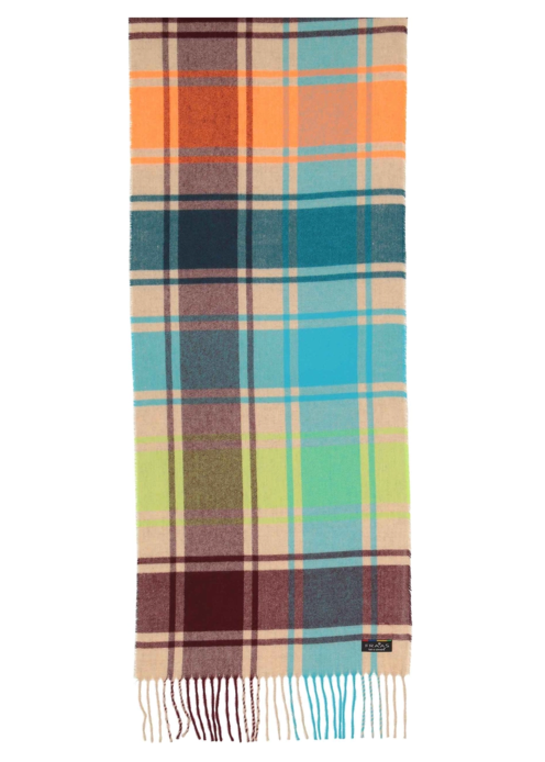 Multi Check Scarf Sand