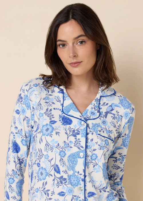 Savannah Soirée Pima Knit Long-Sleeved Pajamas