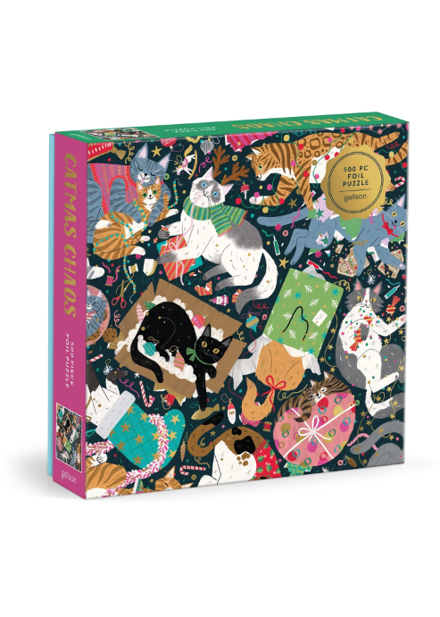 Catmas Chaos 500 Piece Foil Puzzle