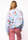 QOS Powder Blue Snow Globe Sweatshirt