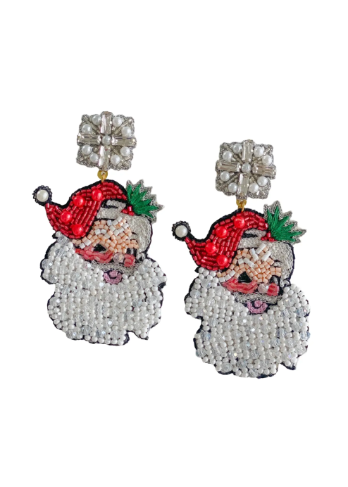Vintage Santa Claus Earrings