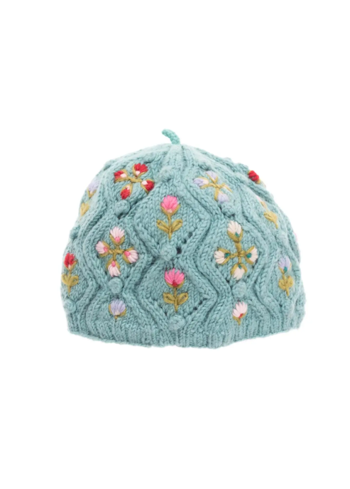 Tilly Hat Natural Turquoise