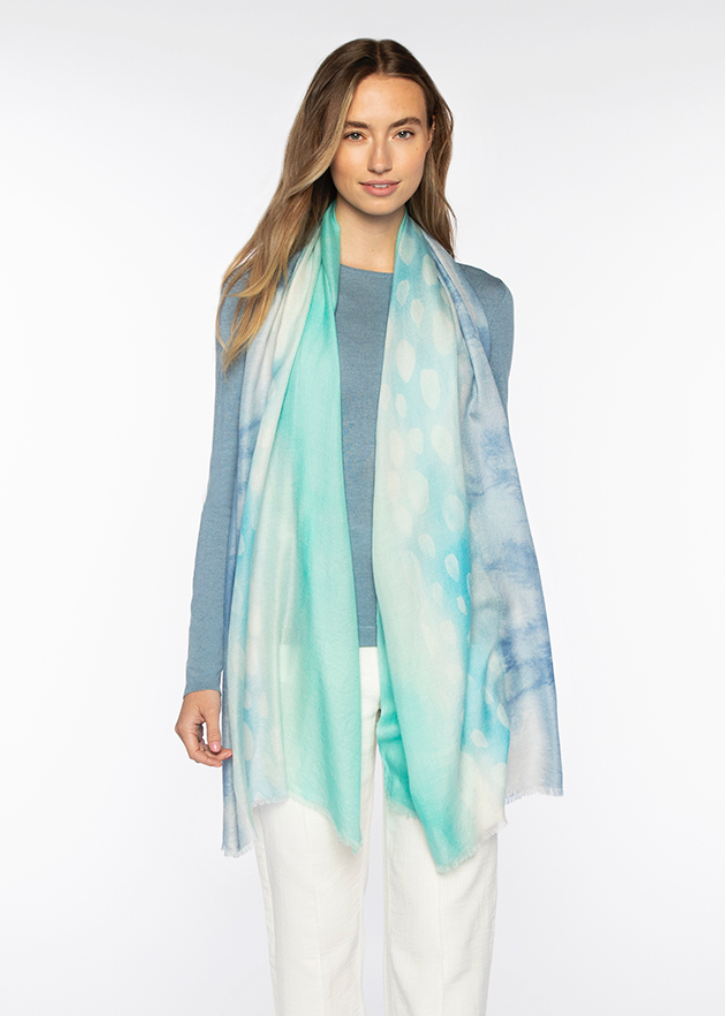 Kinross Watercolor Dot Scarf