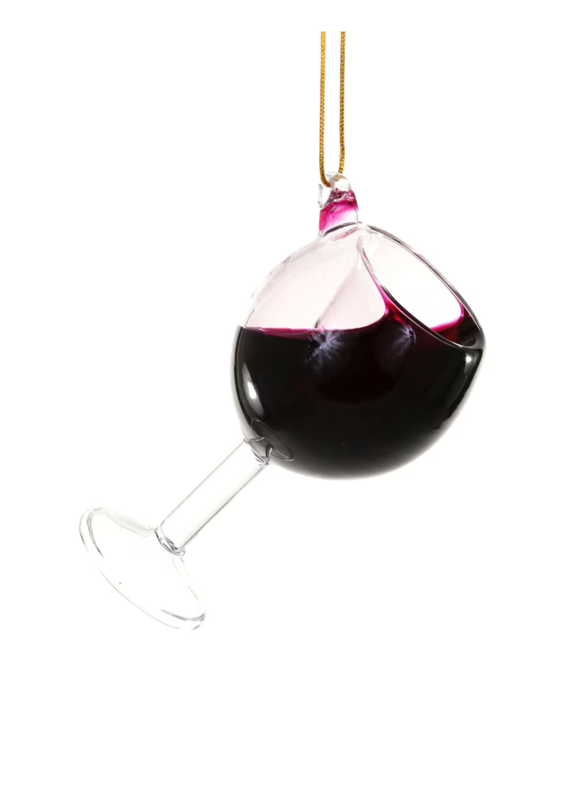 Glass Of Cabernet Ornament