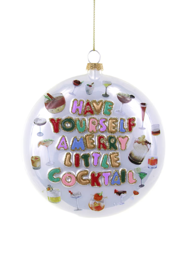 Merry Little Cocktail Ornament