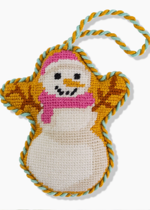 Snowman Needlepoint Ornament