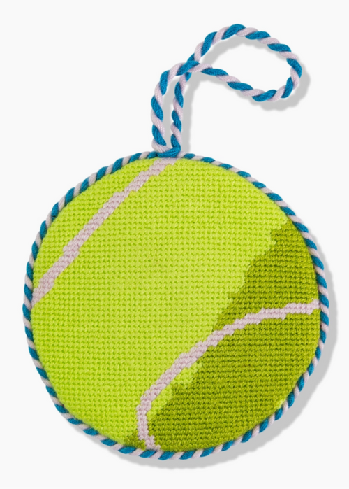 Tennis Ball Needlepoint Ornament