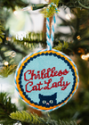 Childless Cat Lady Needlepoint Ornament
