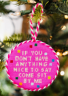 Come Sit By Me Needlepoint Ornament