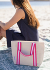 Mini Hamptons Pink Stripe Tote