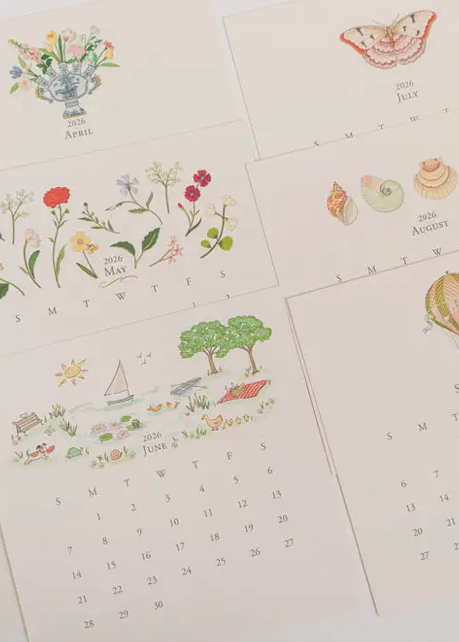 Karen Adams 2026 Classic Desk Calendar Refill