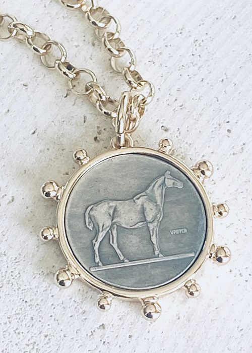 Horse Coin Necklace