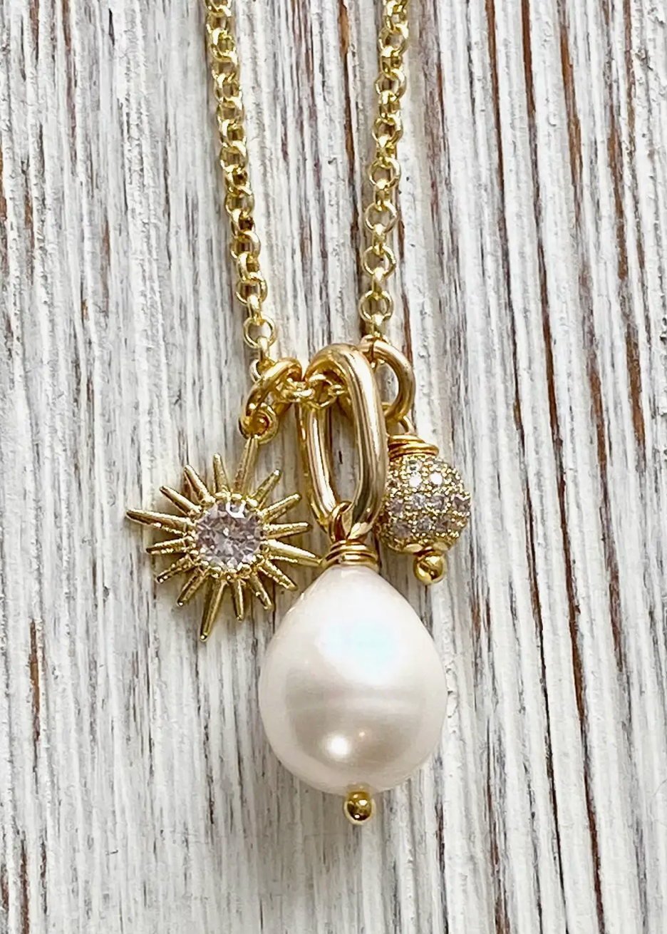 Pearl Charm Necklace