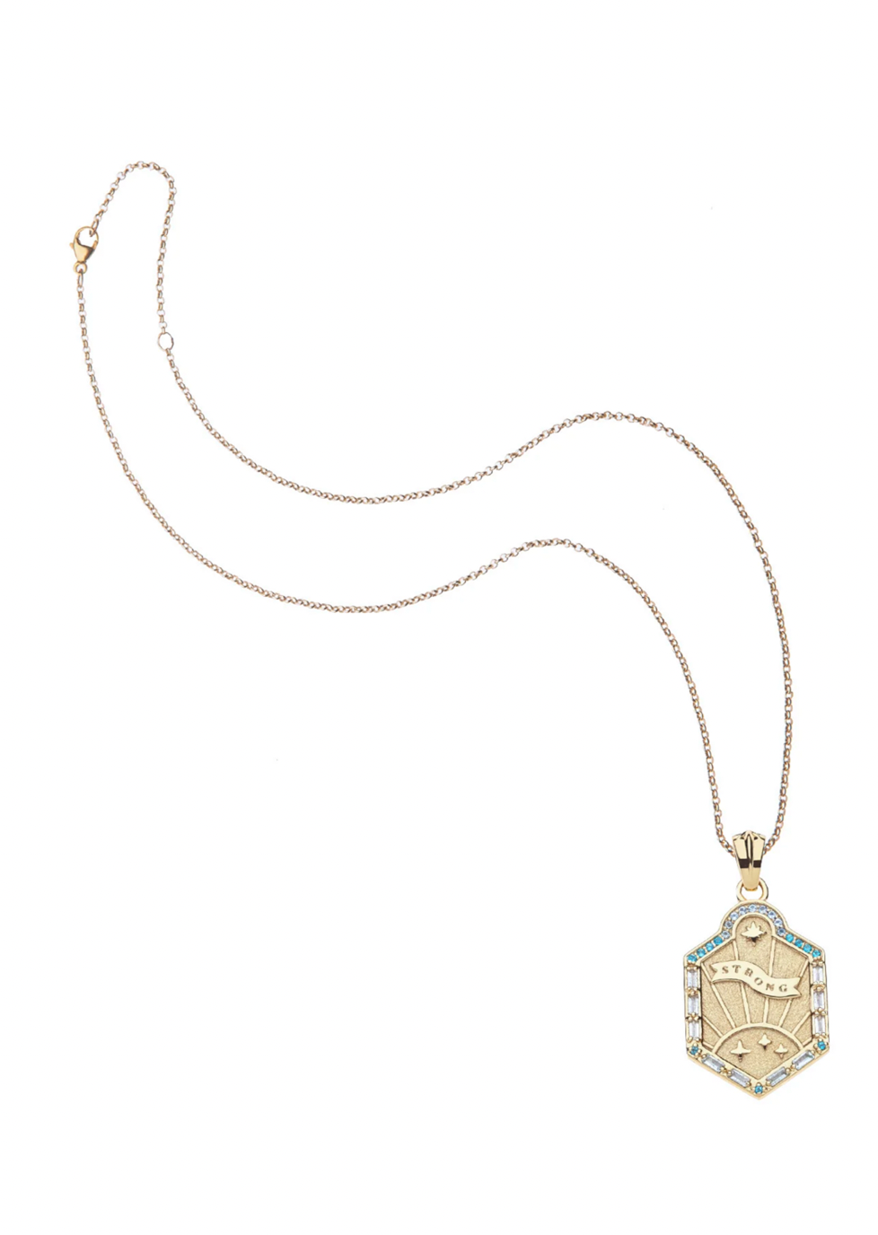 Jane Win STRONG Shield Pendant