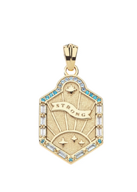 Jane Win STRONG Shield Pendant