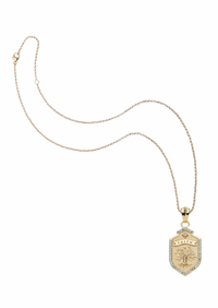 Jane Win FAITH Shield Pendant