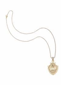 Jane Win LUCKY Shield Pendant