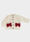 Red Bow Baby Cardigan