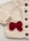 Red Bow Baby Cardigan