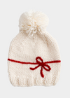 Cream & Red Present Hat