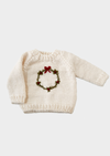 Cream Wreath Baby Sweater