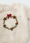 Cream Wreath Baby Sweater