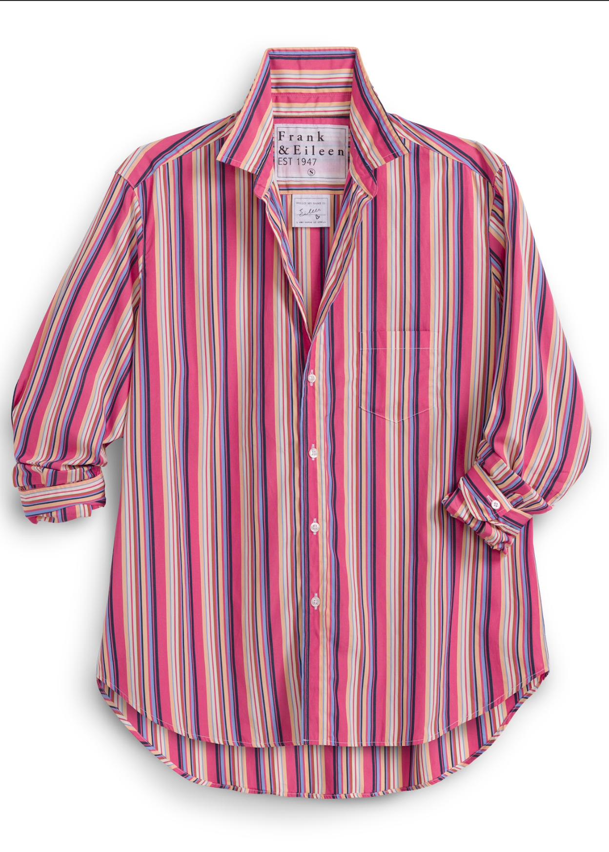 F&E Eileen Pink, Yellow & Blue Stripe