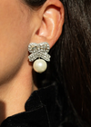 Collette Bow & Pearl Earrings
