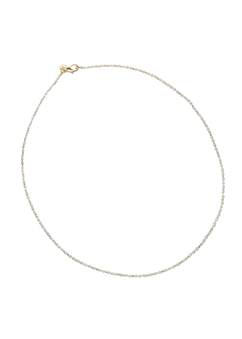 Jane Win Double Wrap Rice Pearl Necklace