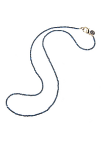 Jane Win Diamond Cut Double Wrap Beaded Necklace in Kyanite