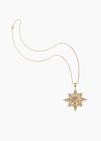 Jane Win LUCKY Wish Upon A Star Embellished Pendant Necklace