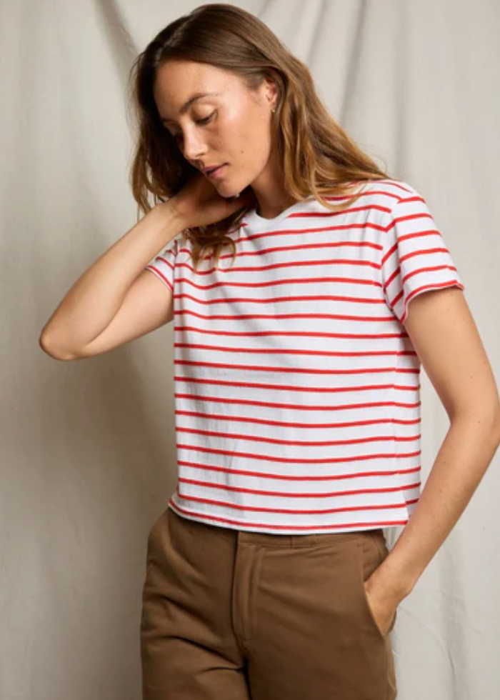 perfectwhitetee Everett Stripe Tee