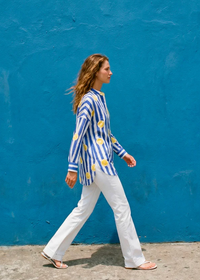Vilagallo Striped Lemon Shirt
