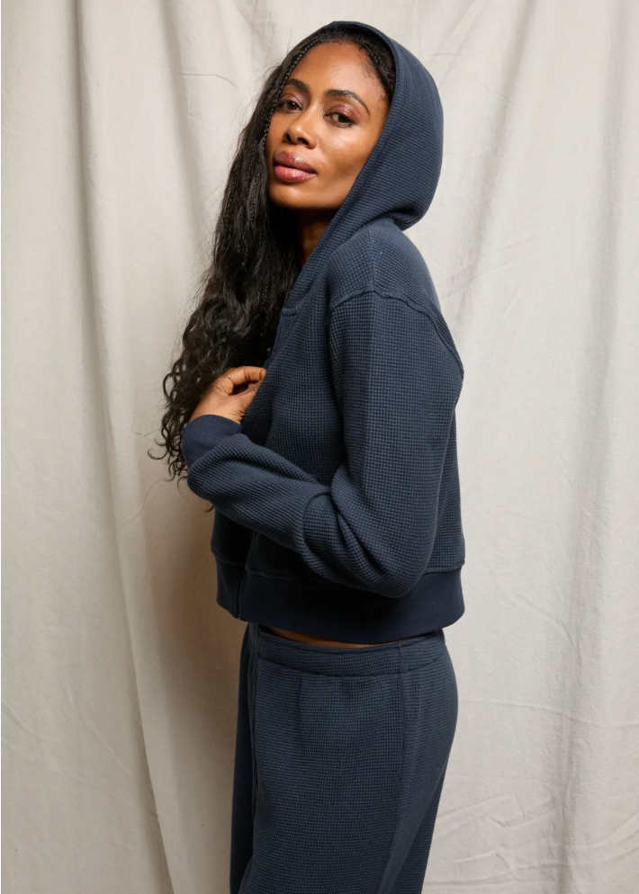 perfectwhitetee Inez Waffle Hoodie