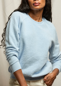 perfectwhitetee Ziggy Fleece Powder Blue Crew