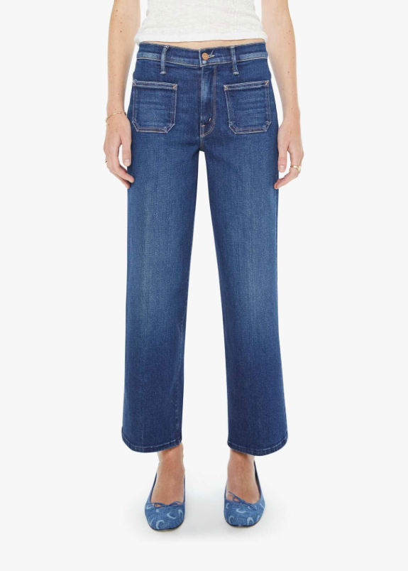 MOTHER Patch Pocket Mid Rise Maven Ankle