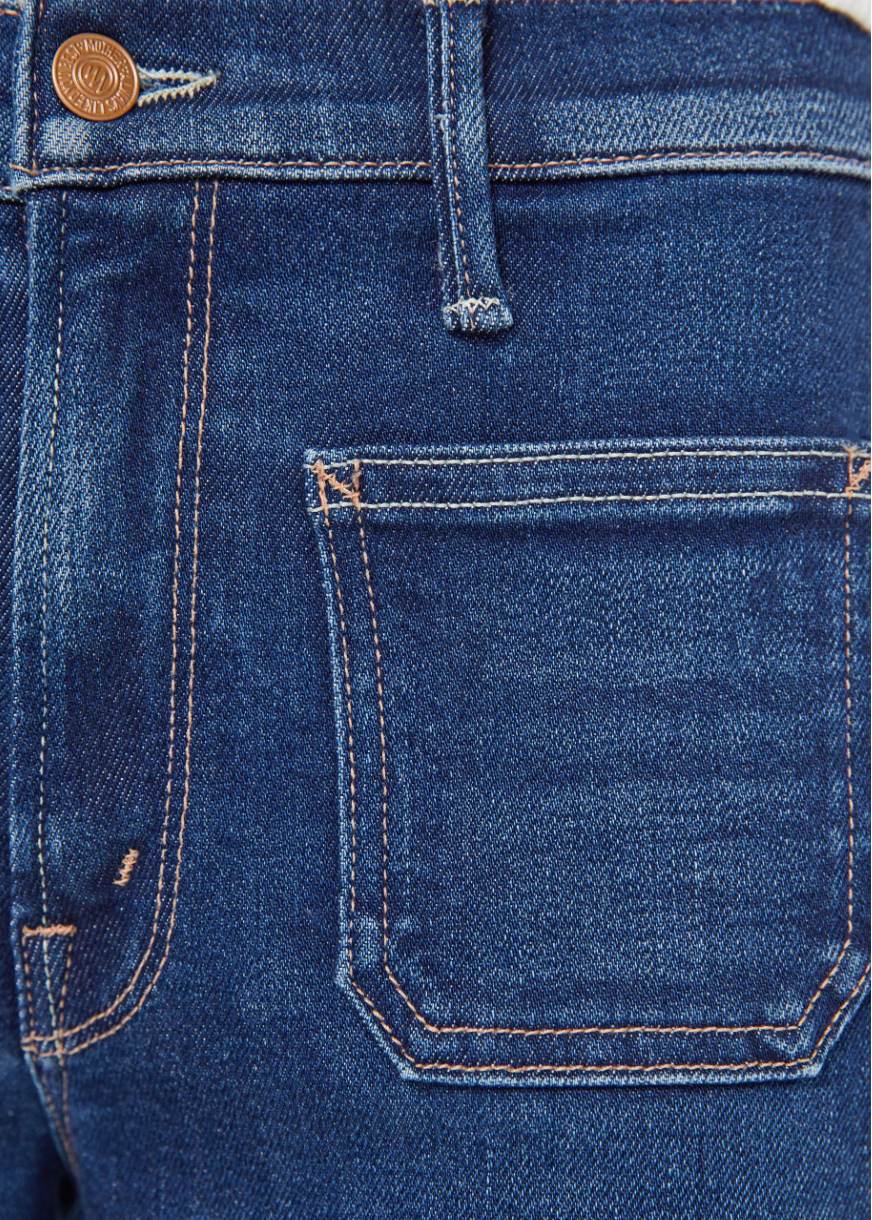 MOTHER Patch Pocket Mid Rise Maven Ankle