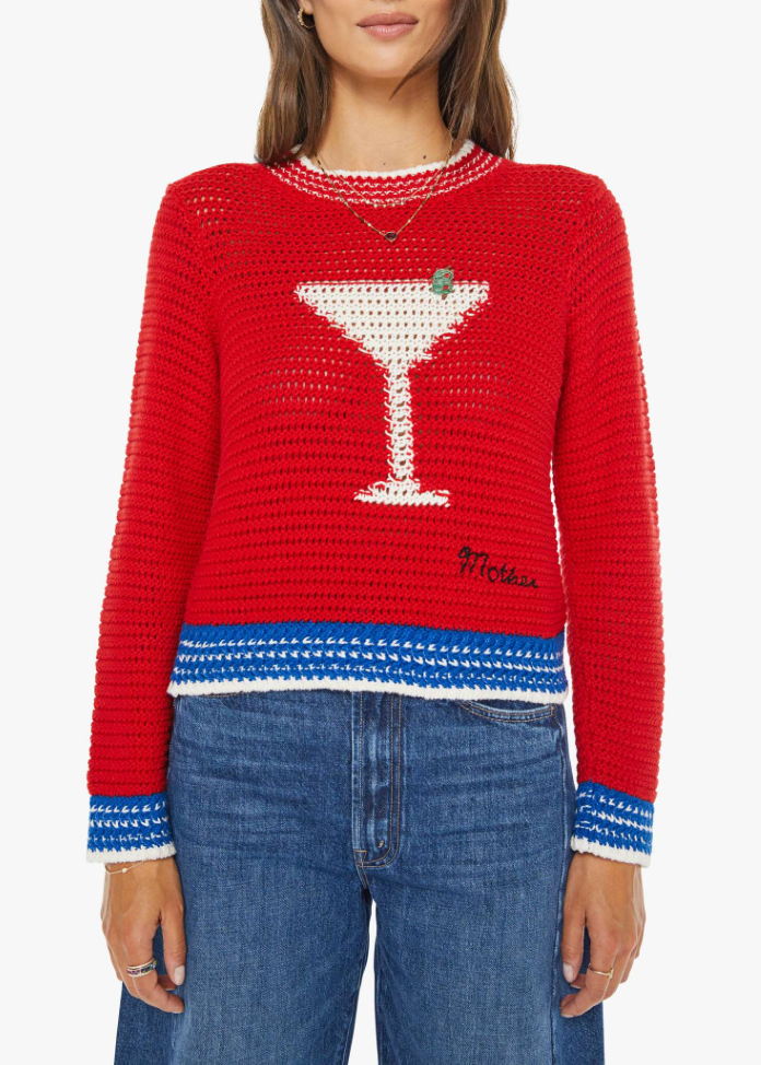 MOTHER The Mini Pullover Bottoms Up