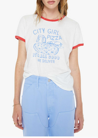 MOTHER Lil Goodie Ringer Pizza Girl