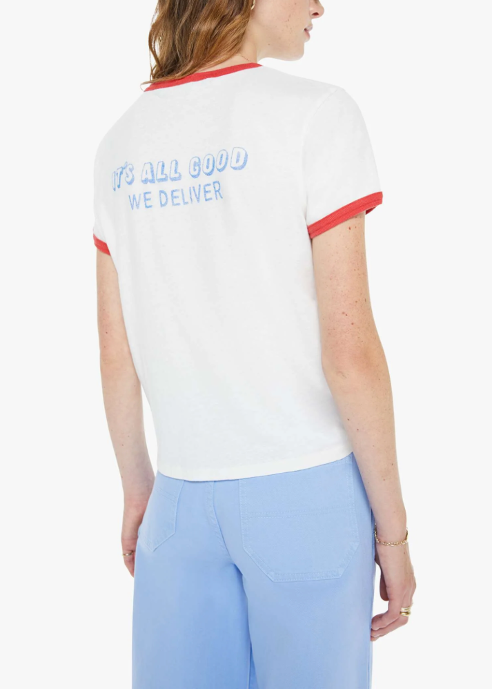MOTHER Lil Goodie Ringer Pizza Girl