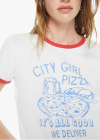 MOTHER Lil Goodie Ringer Pizza Girl