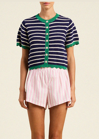 Trovata Aurora Cardigan Navy Stripe