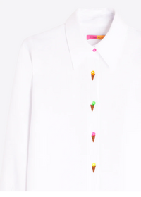 Vilagallo Embroidered Ice Cream Shirt