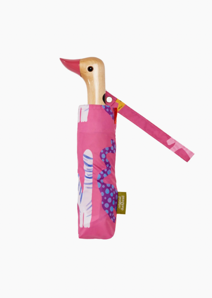 Fuchsia Arty Cats Duck Umbrella