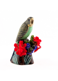 Budgerigar Bud Vase Green